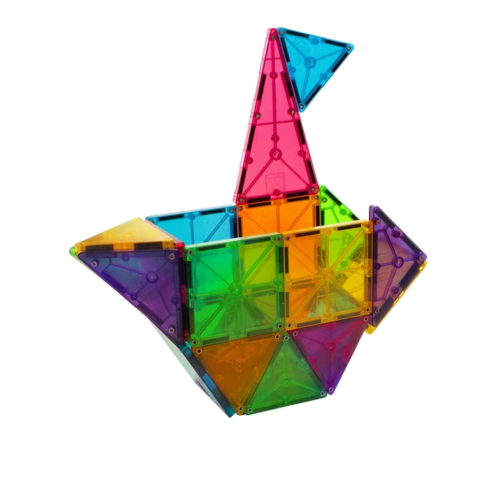 Clear Colors 32 Piece Magna-Tiles Set