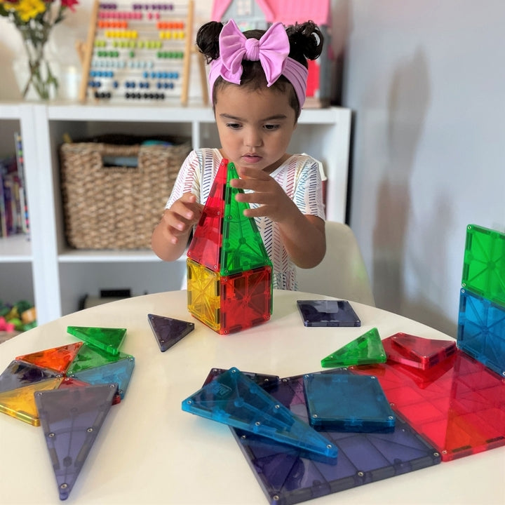 Clear Colors 32 Piece Magna-Tiles Set